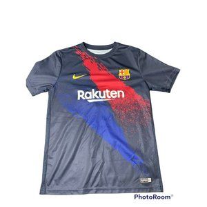 Nike Authentic FCB Barcelona Rakuten Youth Extra Large Dri-Fit Soccer Jersey